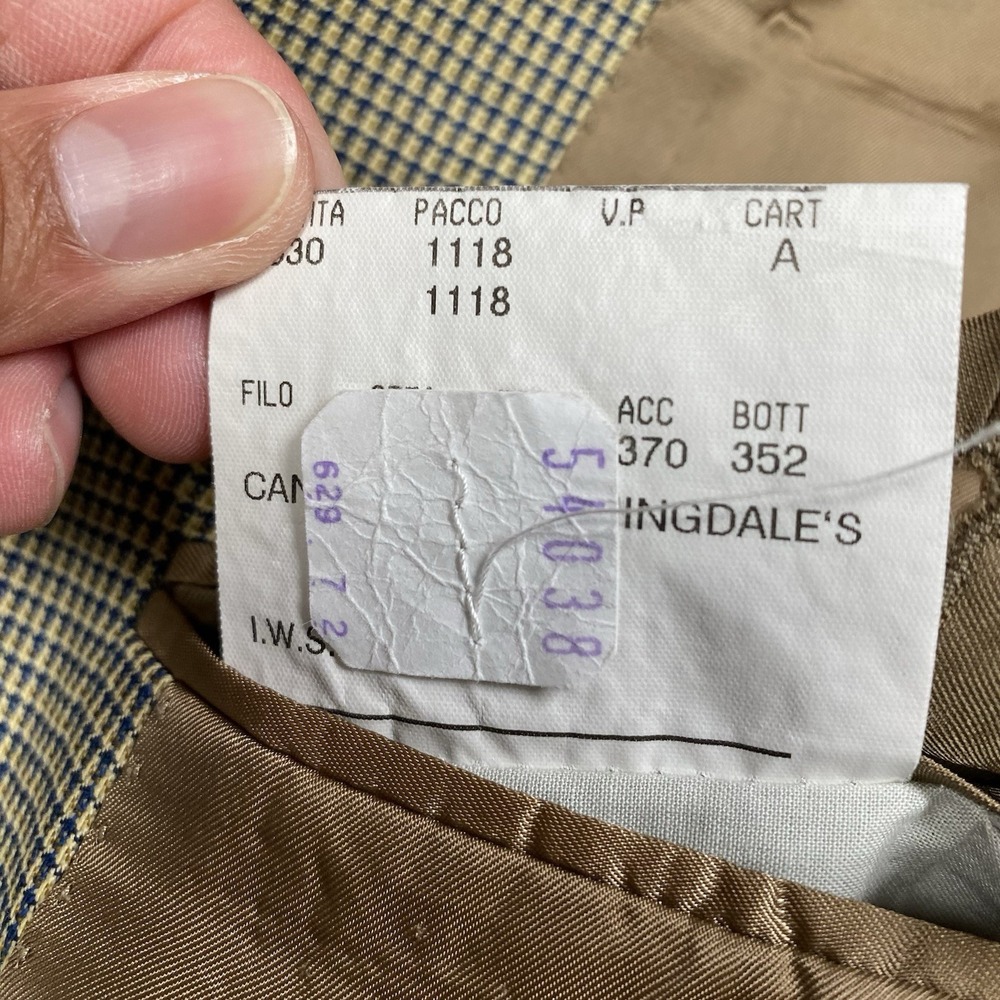 Canali Blazer Sport Coat (44R) 2B0V Textured Micro Check Quiet Luxury Old Money - Picture 13 of 15